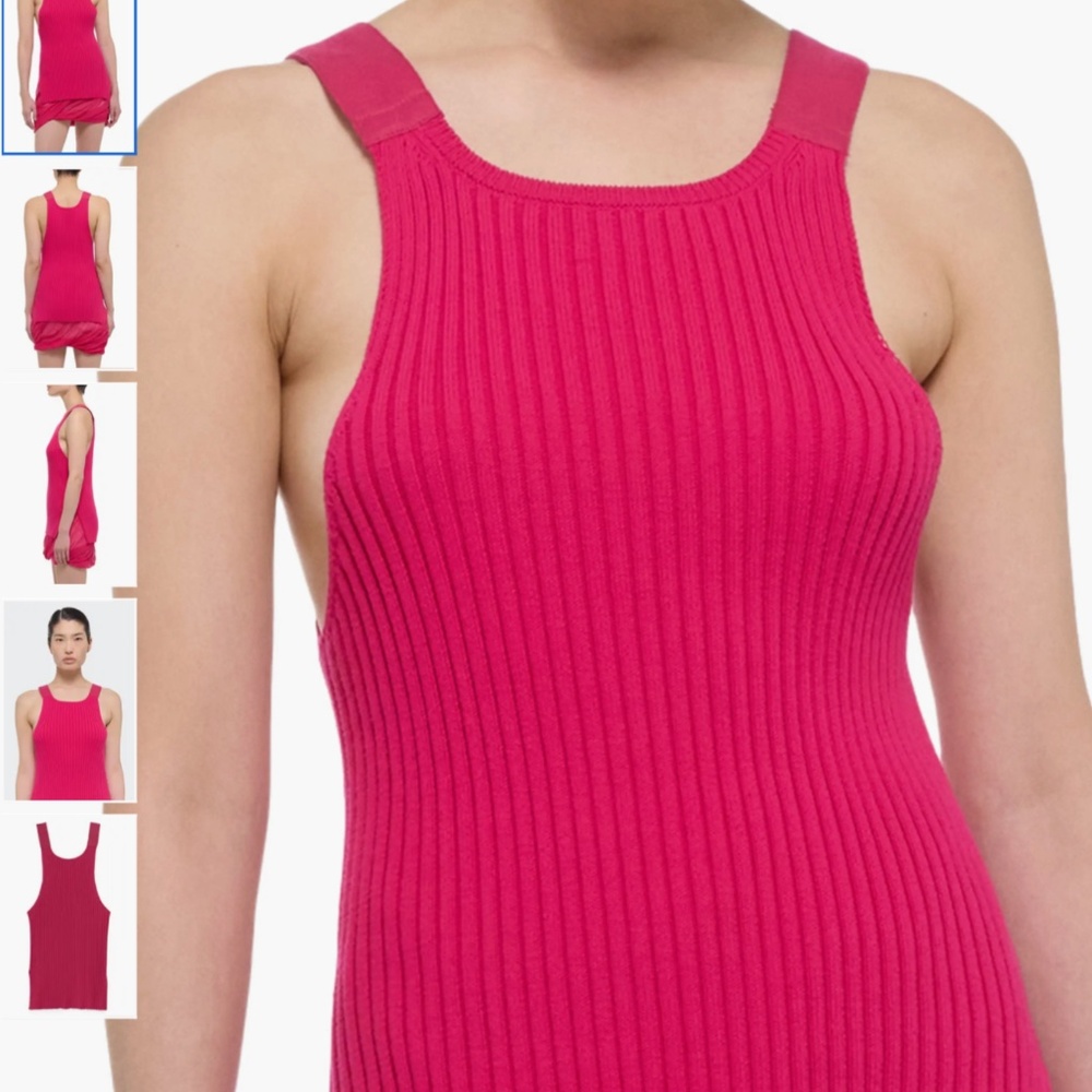 Helmut Lang Rib Organic Cotton Tank, size XS